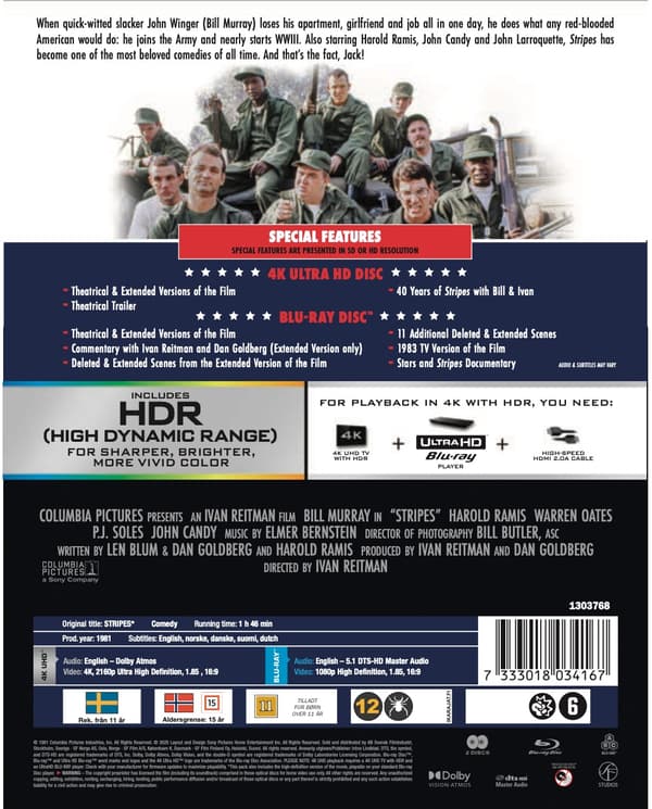 Stripes Steelbook Limited (4K Ultra HD + Blu-ray)