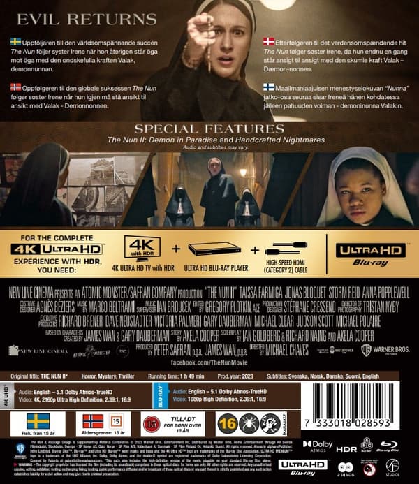 The Nun 2 (4K Ultra HD + Blu-ray)
