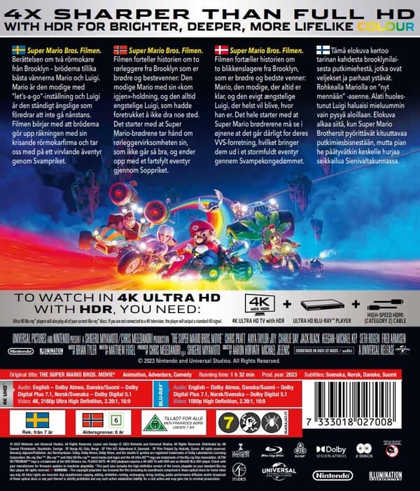 Super Mario Bros. Filmen (4K Ultra HD + Blu-ray)