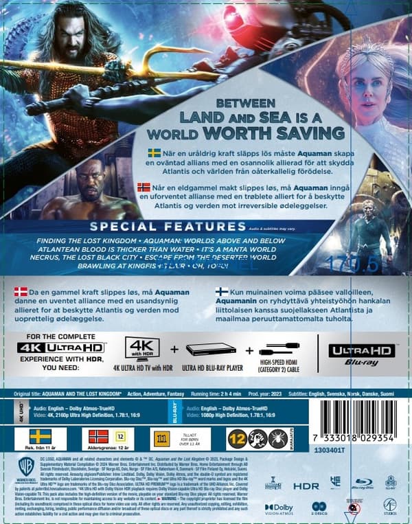 Aquaman and the Lost Kingdom - Limited Steelbook (4K Ultra HD + Blu-ray)