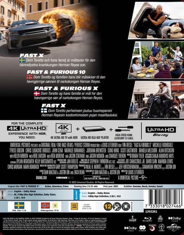Fast X - Limited Steelbook (4K Ultra HD + Blu-ray)