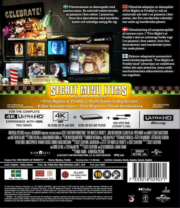 Five Nights at Freddy's (4K Ultra HD)
