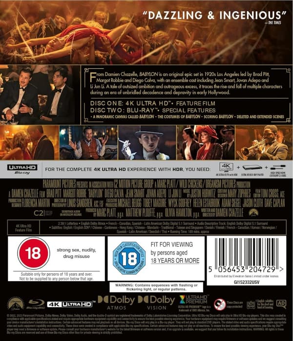 Babylon (4K Ultra HD + Blu-ray) (Import)