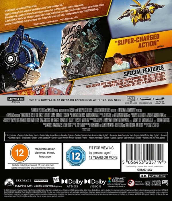 Transformers: Rise of the Beasts (4K Ultra HD) (Import)