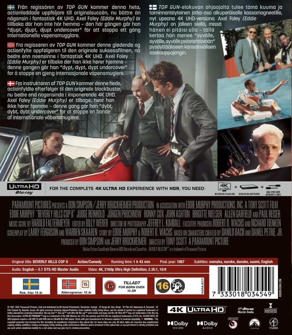 BEVERLY HILLS COP 2 (4K Ultra HD)