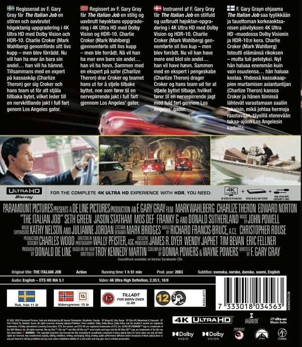 THE ITALIAN JOB (4K Ultra HD)