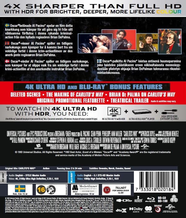 Carlito's Way (4K Ultra HD + Blu-ray)