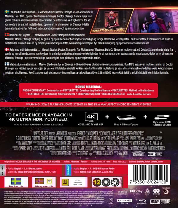 Doctor Strange In The Multiverse of Madness (4K Ultra HD + Blu-ray)