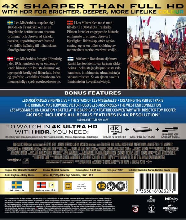 Les Miserables (4K Ultra HD)