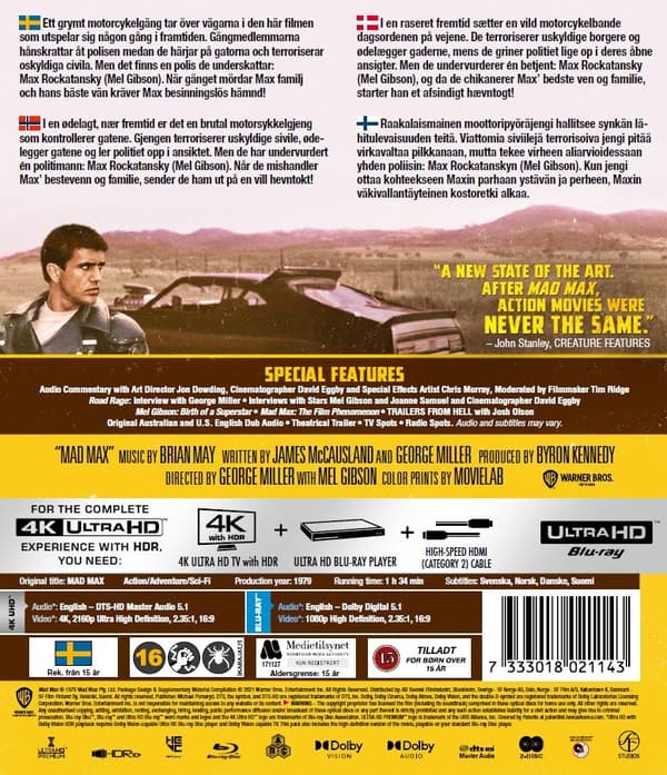 Mad Max (1979) (4K Ultra HD + Blu-ray)
