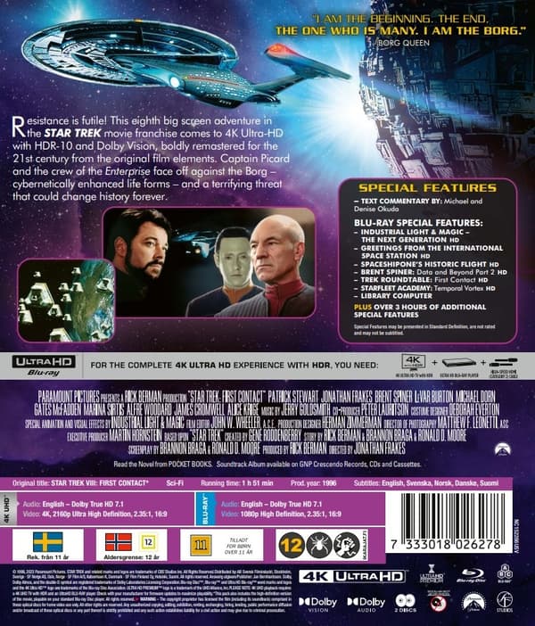 Star Trek: First Contact (4K Ultra HD + Blu-ray)