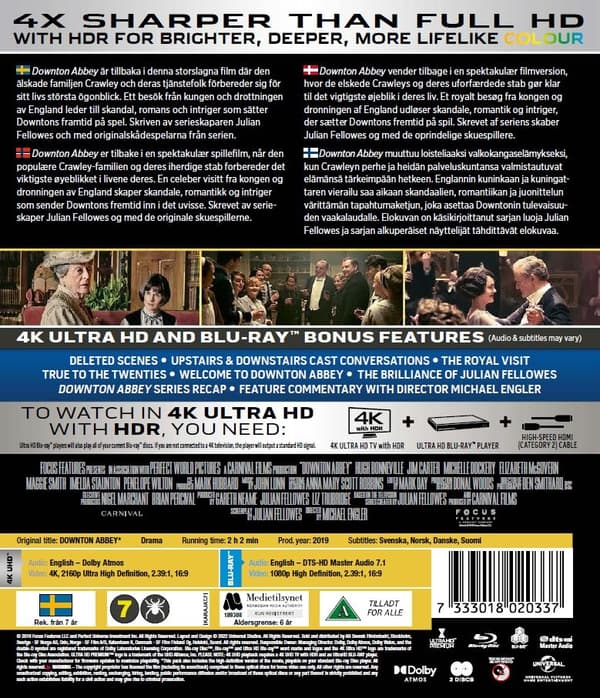 Downton Abbey - The Movie (4K Ultra HD + Blu-ray)