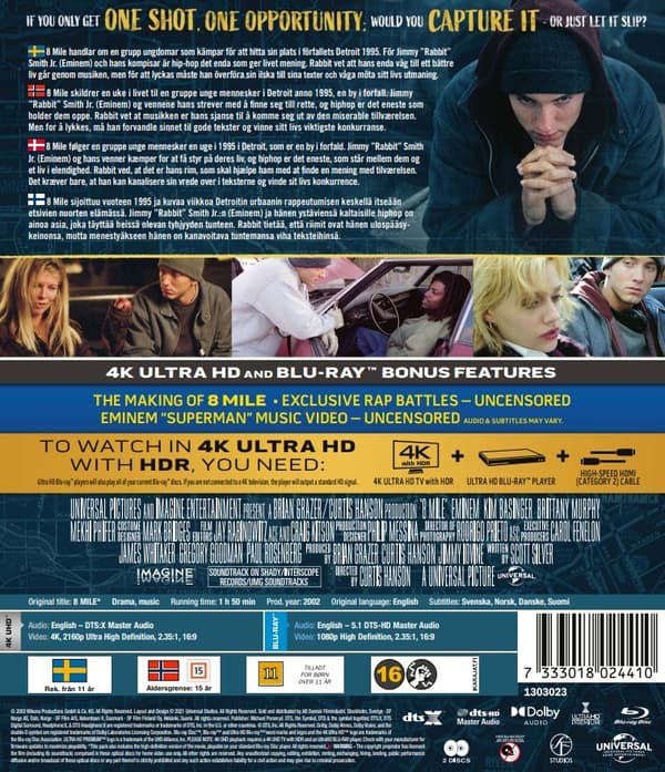 8 Mile - Limited Steelbook (4K Ultra HD + Blu-ray)
