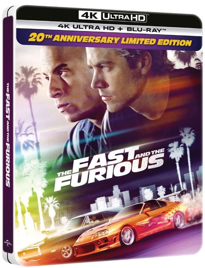 The Fast & The Furious - 20th Anniversary Steelbook (4K Ultra HD + Blu-ray)
