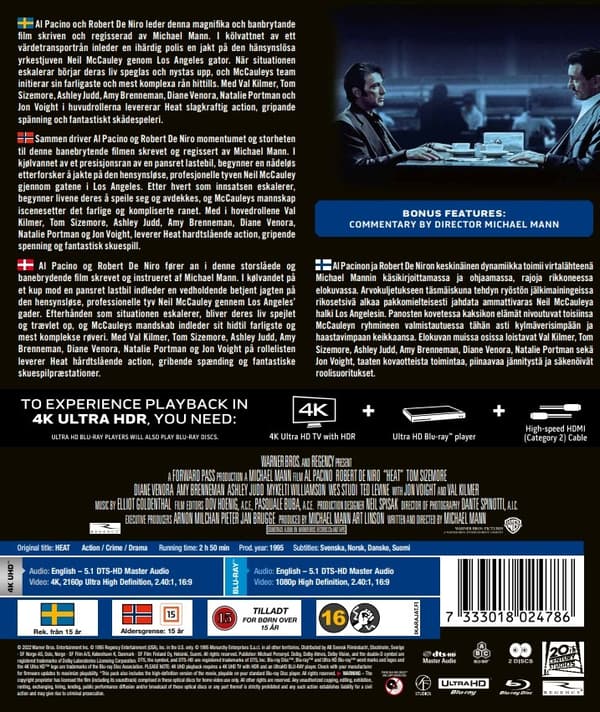 Heat (4K Ultra HD + Blu-ray)