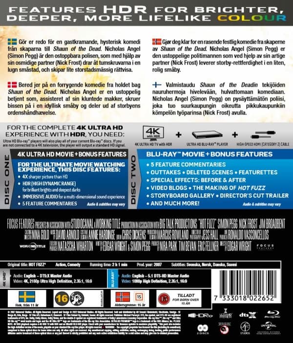Hot Fuzz (4K Ultra HD + Blu-ray)