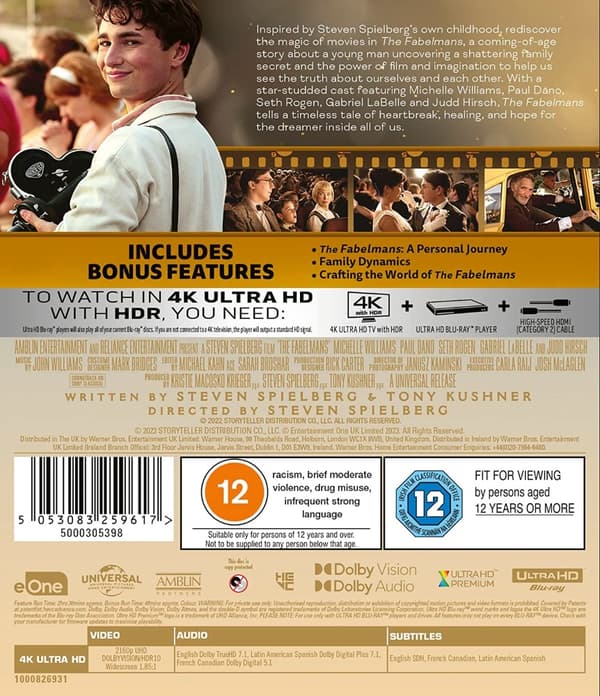 The Fabelmans (4K Ultra HD + Blu-ray) (Import)