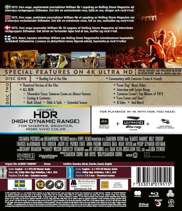 Almost Famous (4K Ultra HD + Blu-ray)