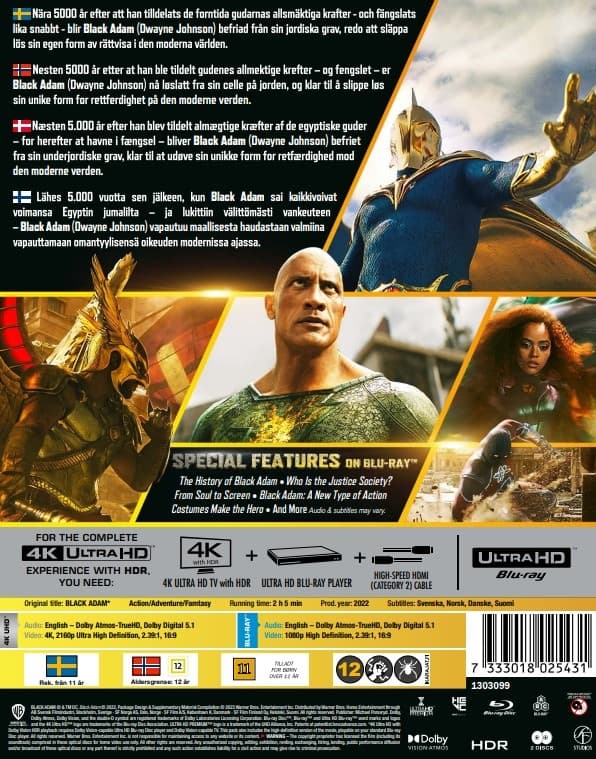Black Adam - Limited Steelbook (4K Ultra HD + Blu-ray)