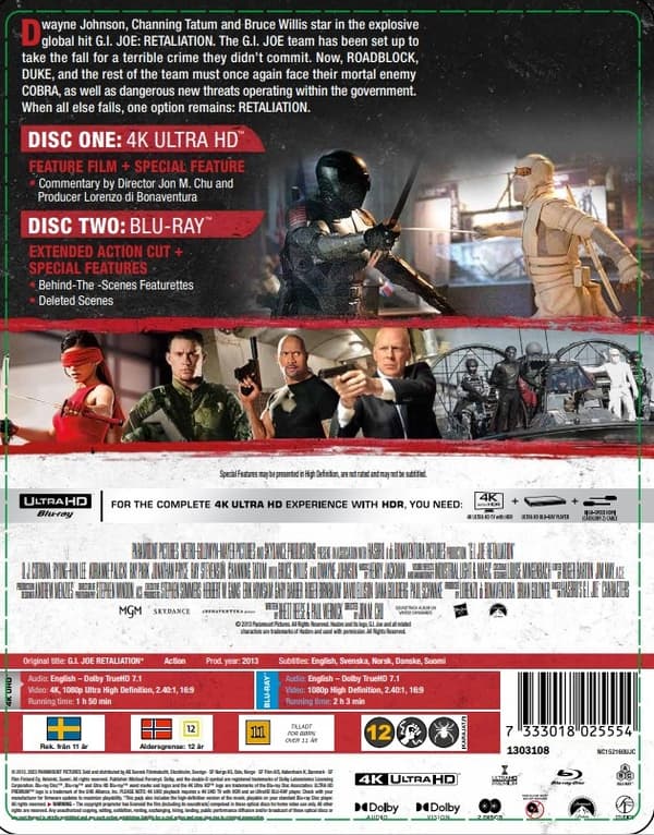 G.I. Joe: Retaliation - Limited Steelbook (4K Ultra HD + Blu-ray)