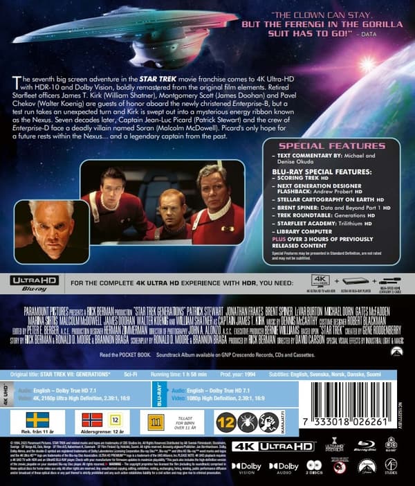 Star Trek: Generations (4K Ultra HD + Blu-ray)