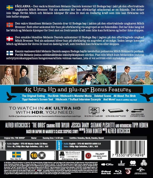 The Birds (4K Ultra HD + Blu-ray)