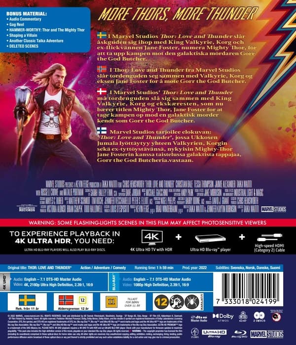 Thor: Love and Thunder (4K Ultra HD + Blu-ray)