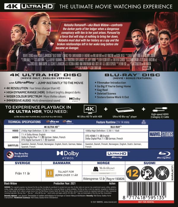 Black Widow (4K Ultra HD + Blu-ray)