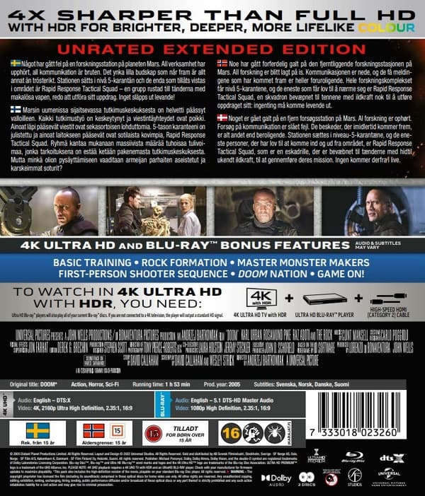 Doom (4K Ultra HD + Blu-ray)