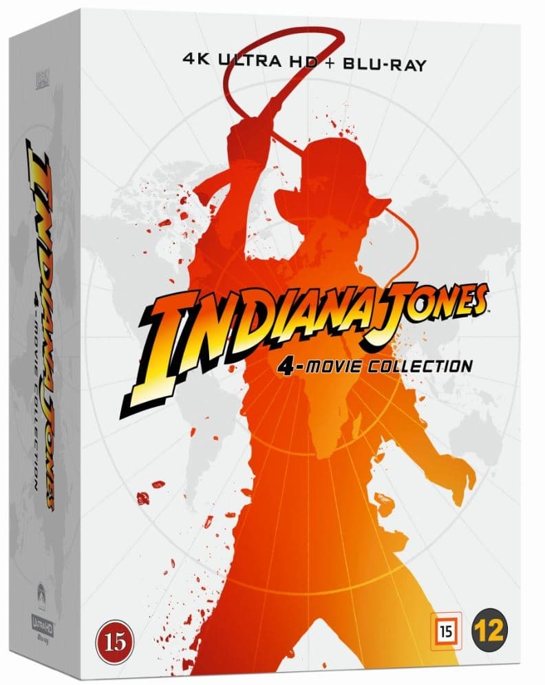 Indiana Jones: 4-Movie Collection (4K Ultra HD + Blu-ray) (9 disc) - Limited Steelbook (CDON Exclusive)