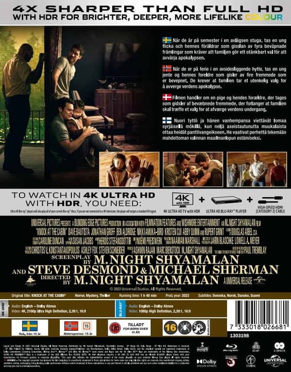 Knock at the Cabin - Limited Steelbook (4K Ultra HD + Blu-ray)