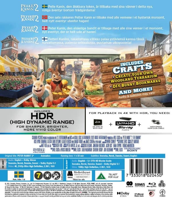 Peter Rabbit 2 (4K Ultra HD + Blu-ray)