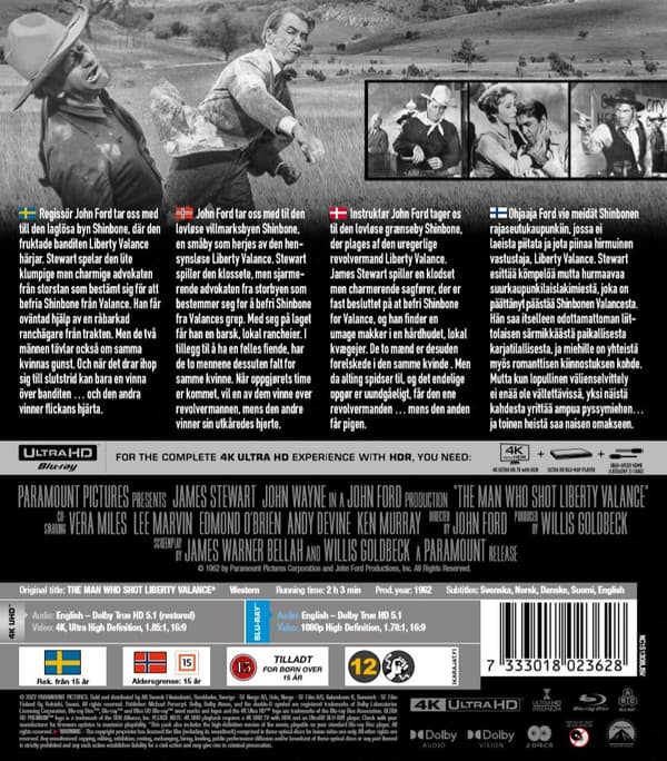 The Man Who Shot Liberty Valance (4K Ultra HD + Blu-ray)
