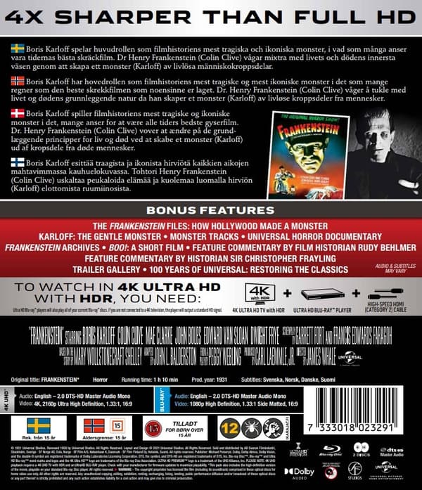 Frankenstein (4K Ultra HD + Blu-ray)