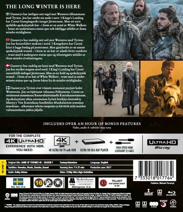 Game of Thrones - Kausi 7 (4K Ultra HD)
