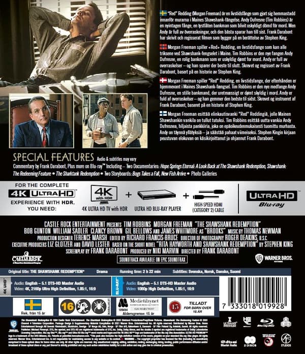 Shawshank Redemption (4K Ultra HD + Blu-ray)