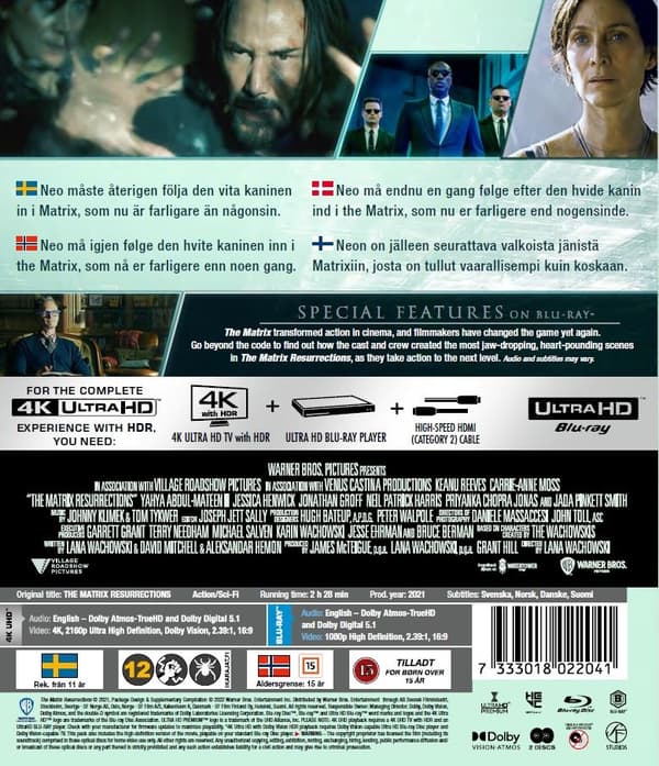 The Matrix Resurrections (4K Ultra HD + Blu-ray)
