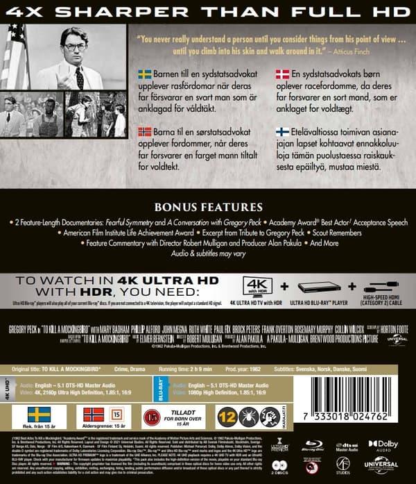 To Kill a Mockingbird (4K Ultra HD + Blu-ray)