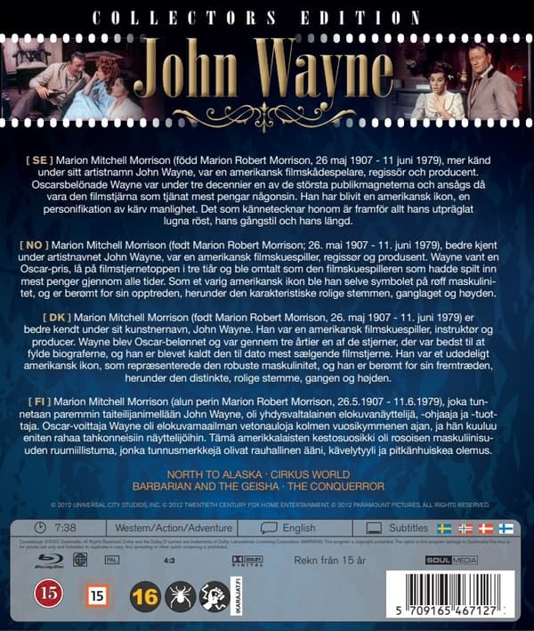 John Wayne: As Loved Of All Box Set (Blu-ray) (4 disc)