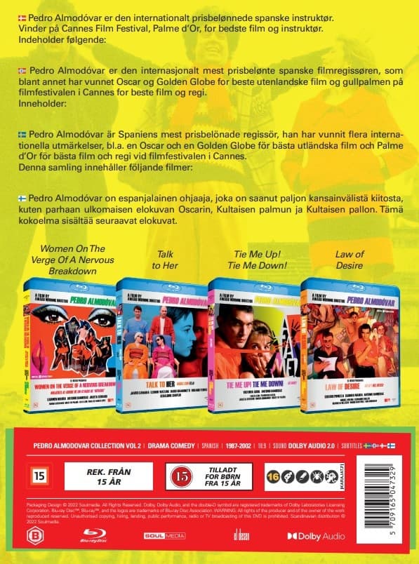 Pedro Almodovar Collection: Vol: 2 (Blu-ray)