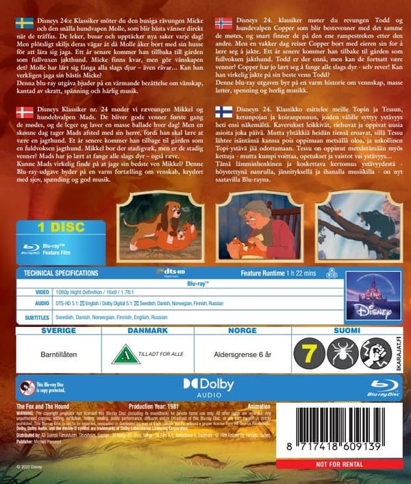Todd & Copper - To Gode Venner  (Blu-ray)