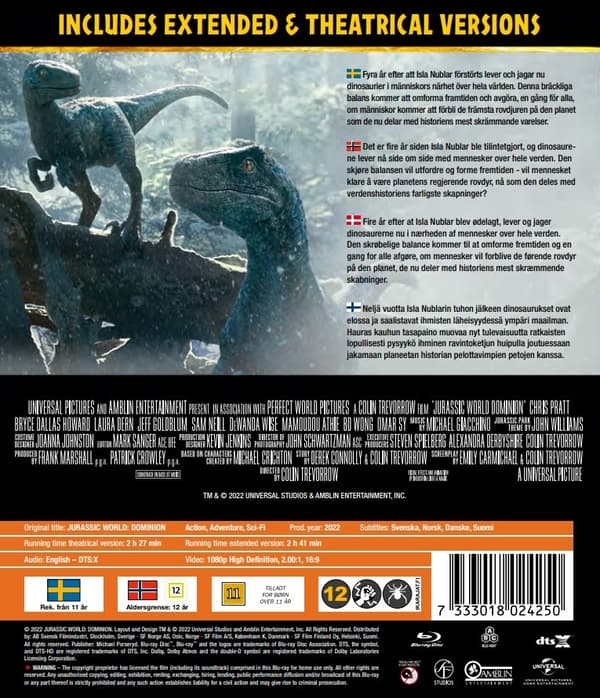 Jurassic World: Dominion (Blu-ray)