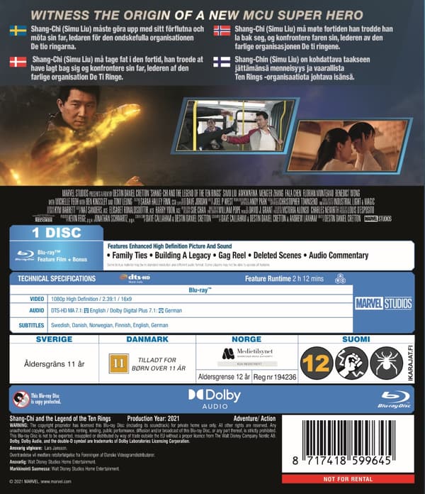 Shang-Chi and the Legend of the Ten Rings (Blu-ray)
