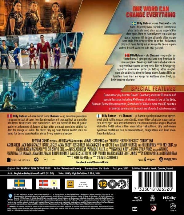 Shazam! Fury of the Gods (Blu-ray)