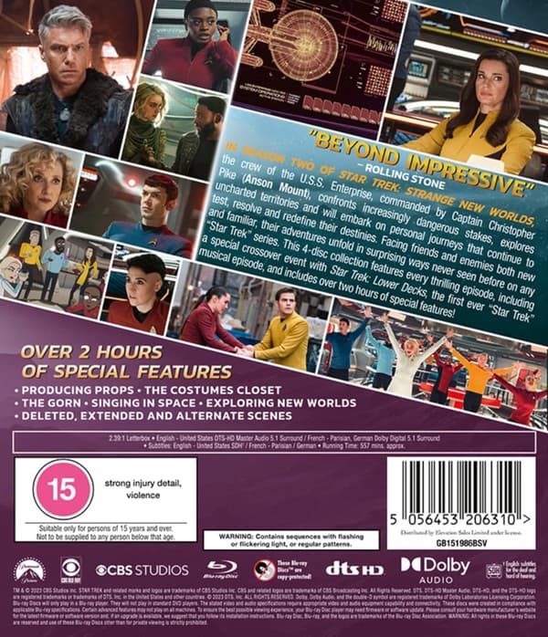 Star Trek: Strange New Worlds - Season 2 (Blu-ray) (Import)