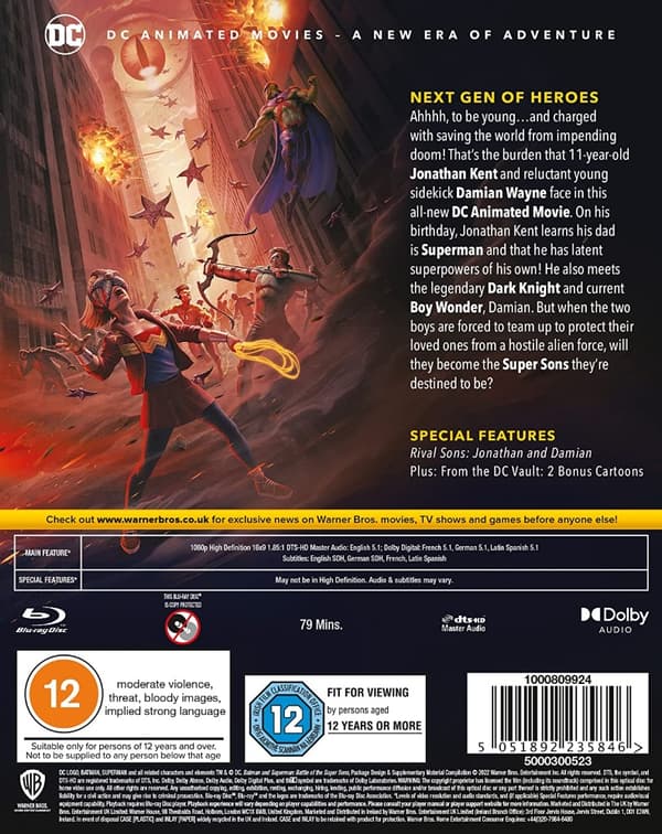 Batman and Superman: Battle of the Super Sons (Blu-ray) (Import)