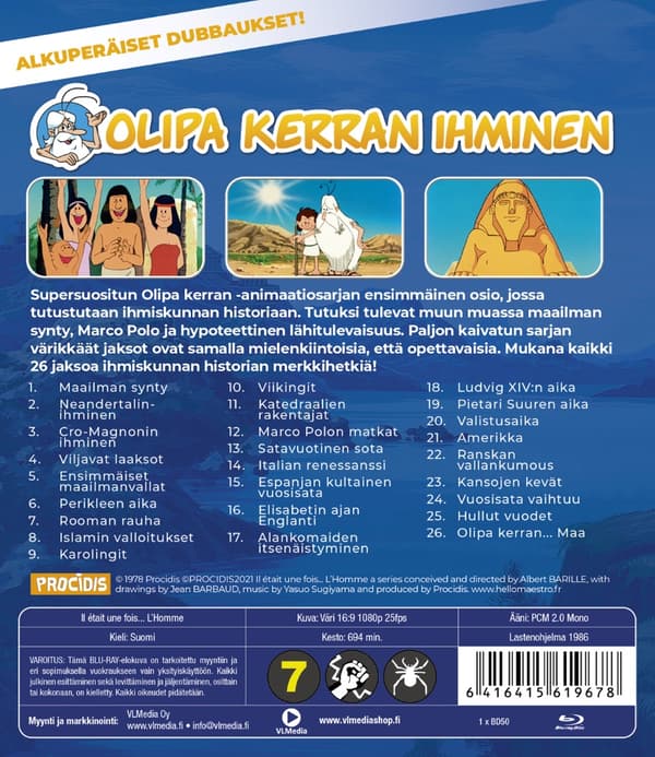 Olipa kerran ihminen (Blu-ray)