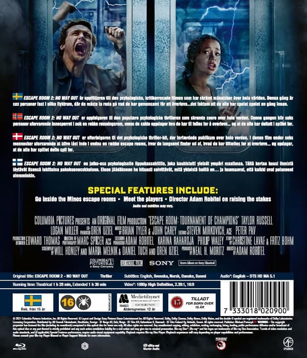 Escape Room 2 - No Way Out (Blu-ray)
