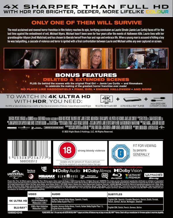 Halloween Ends (4K Ultra HD + Blu-ray) (Import)