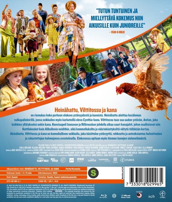 Heinähattu, Vilttitossu ja kana (Blu-ray)